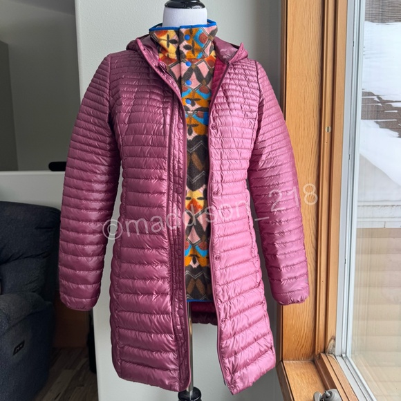 Patagonia Lightweight Fiona Parka Small Oxblood Red 600-fill down Windproof S - Picture 6 of 15